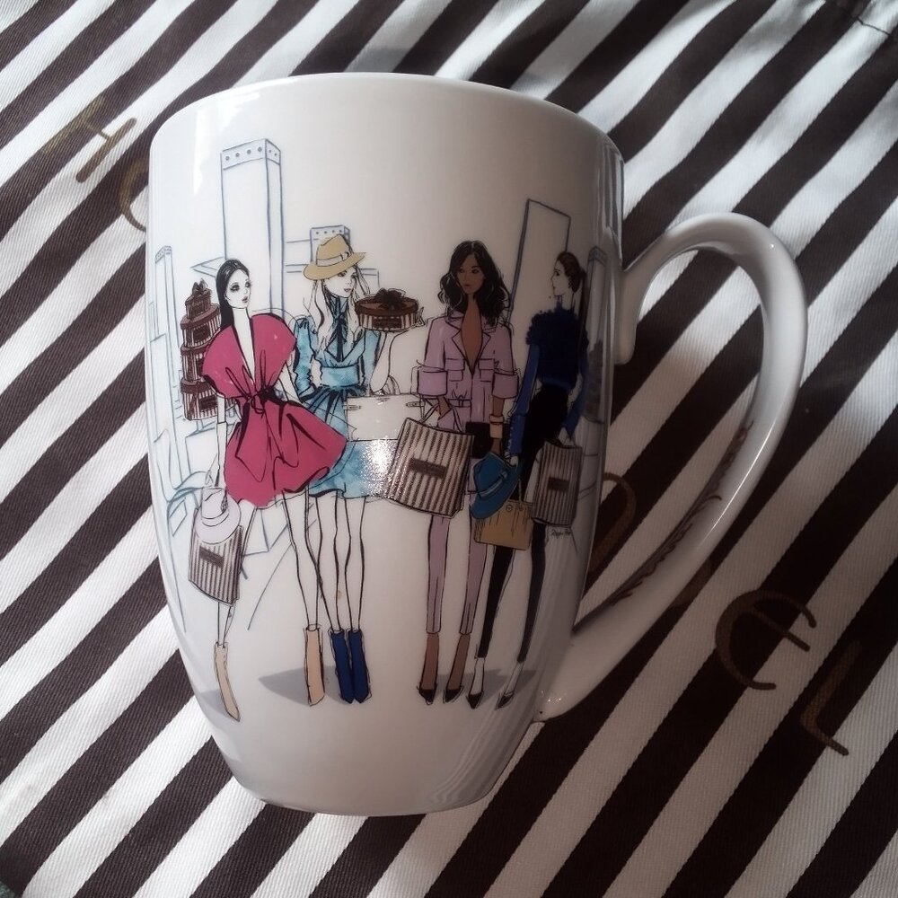 HENRI BENDEL Megan Hess Collab Collectible Porcelain Mug💅🏽